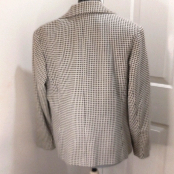 Gianni Checked Blazer Sz 12 Cotton/Wool - Picture 2 of 7
